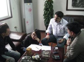 印度客戶來廠洽談價格，包裝，發(fā)貨，供應(yīng)能力